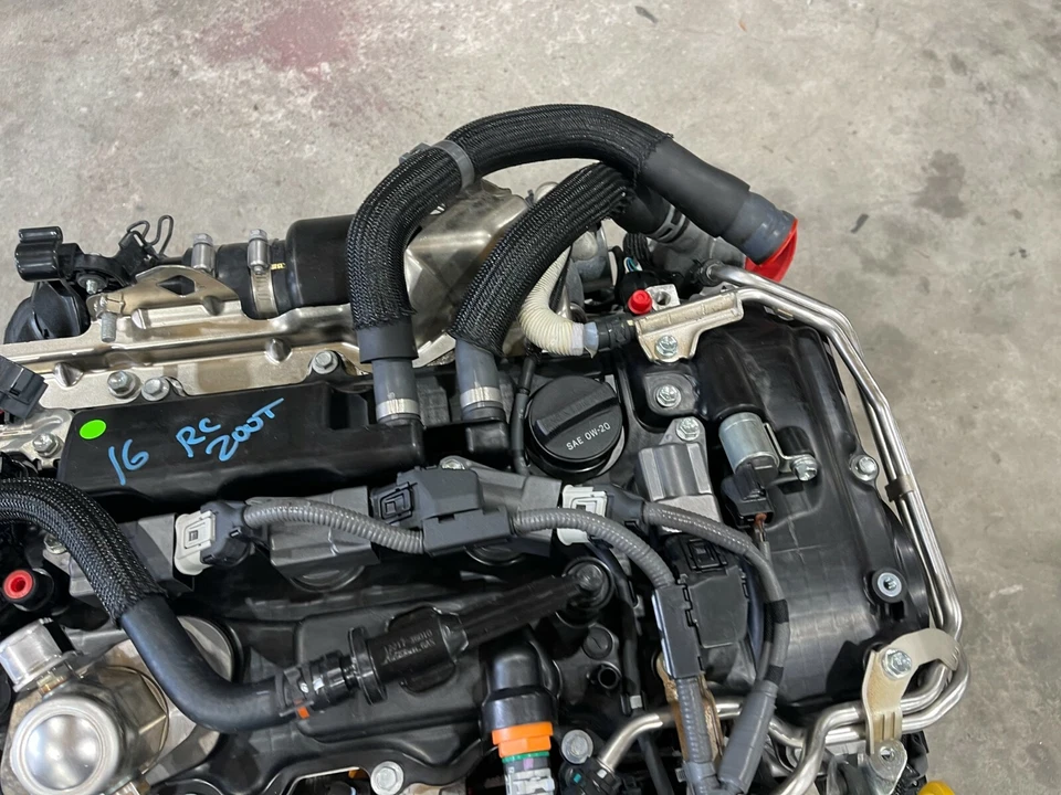 Motor Lexus RC200T 2015-2019 completo con montaje de motor turbo 63 k OEM 15-19 Foto 3 de 4