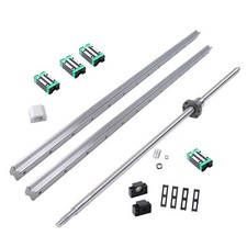2Pcs HGR20-800mm Linear Guide Kit w/1PCS SFU1605-800mm Ball Screw BF12/BK12