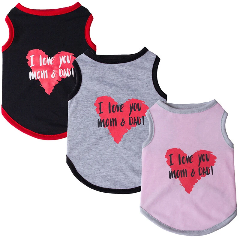 Pet Clothes Cat Small Dog T-Shirts for Puppy Chihuahua Vest Clothing Summer Cute - Image 3 of 4
