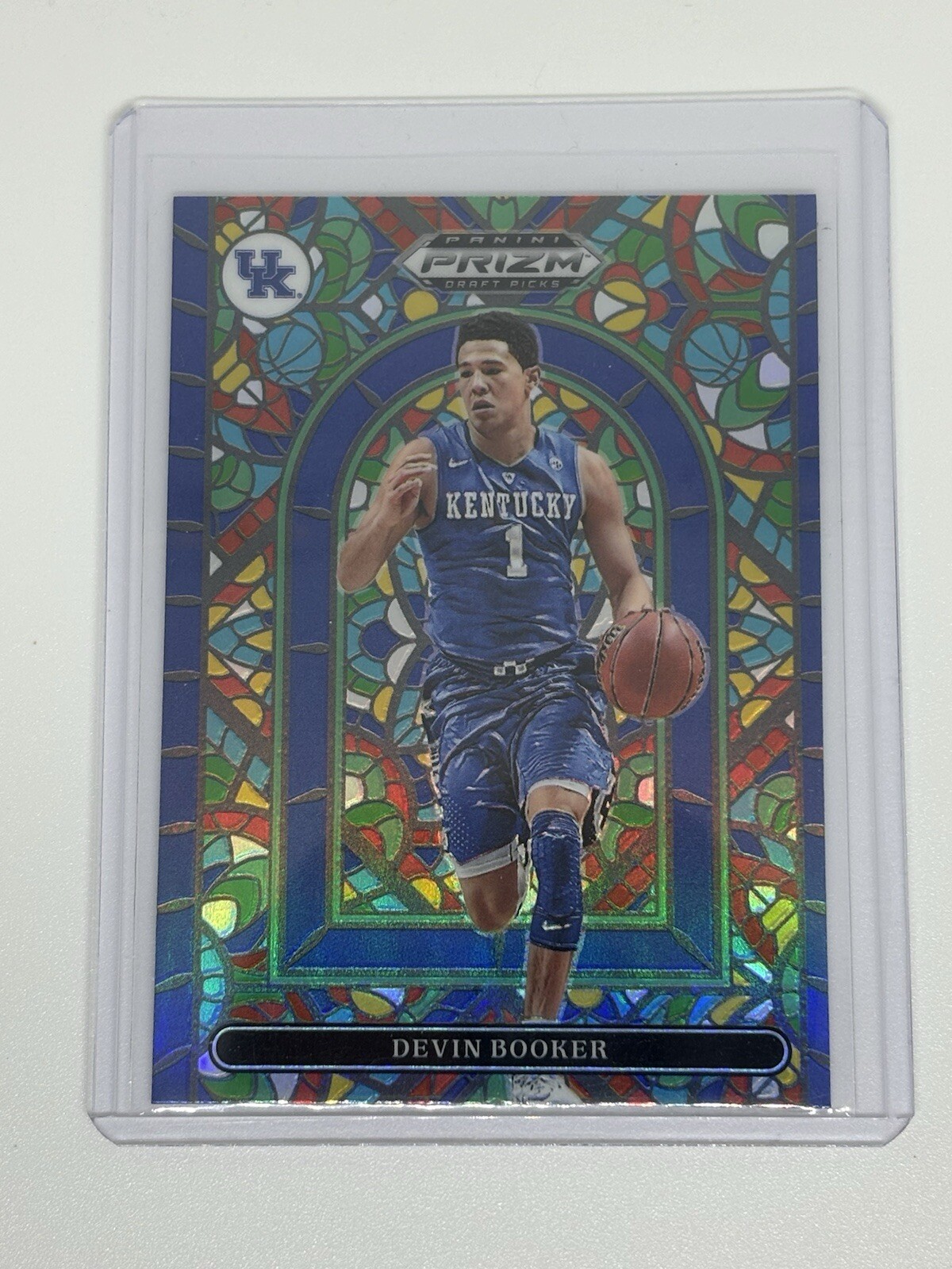 2022 Prizm Draft Picks Devin Booker Stained Glass SSP