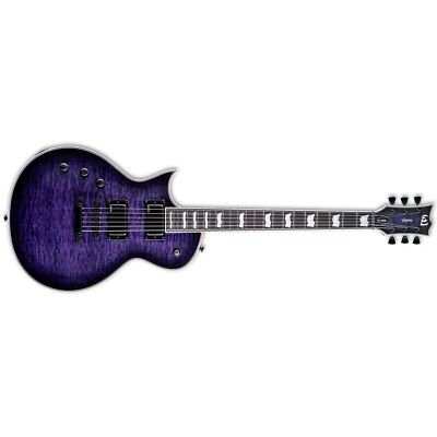 ESP LTD Eclipse EC-1000 Left-Handed Guitar, See Thru Purple