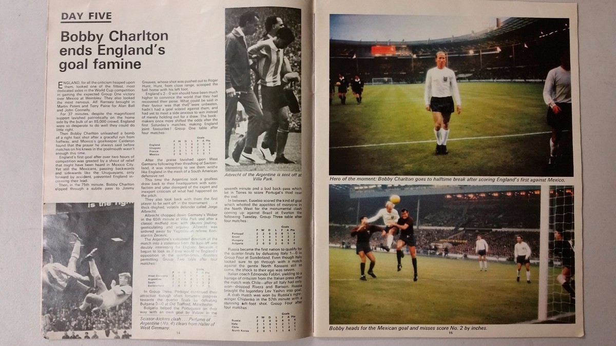 Brochures Souvenirs Coupe Du Monde 1966 - Daily Express 'Aperçu Et Révision' - Angleterre