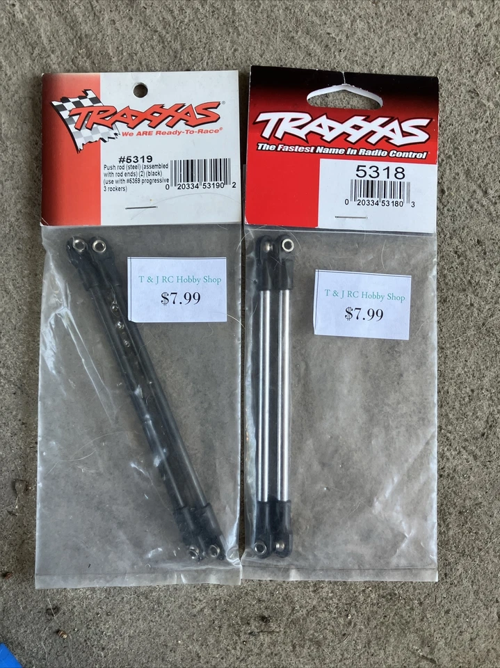 5318, 5319 Traxxas Revo Push rod Steel assembled with rod ends  & shock mounts - Image 3 of 4
