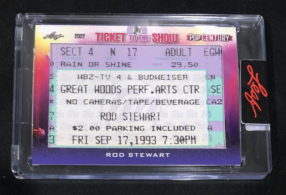 a*k様 Four Leaves 55th Anniversary Concer 2022 Leaf Pop Century Rod Stewart Concert Ticket September 1993 TS