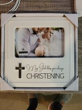 Malden 4X6 Christening Ceramic Frame