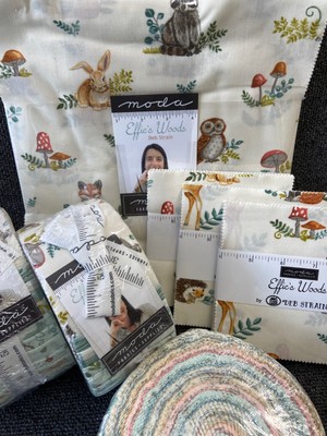 Deb Strain Moda Effie's Holz vorgeschnittener Stoff Charm Pack Gelee Rolle Schicht Kuchen