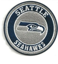 NEW 3 1/2 INCH SEATTLE SEAHAWKS IRON ON PATCH FREE SHIP