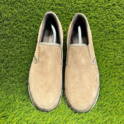 Skechers Equalizer Persistent Brown Leather Slip On Loafers Men’s Size 10 Amazon.com | Skechers Men main image 2