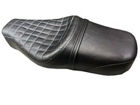 FOR Royal Enfield Interceptor 650 Custom Made Gepolsterte Doppelsitzbox Schwarz