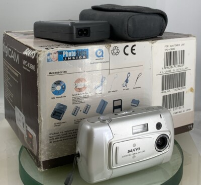 Sanyo VPC-X360 Digital Camera 1.3Mpx Japan +BOX+WIRE+CHARGER+ WIRES TESTED - 443