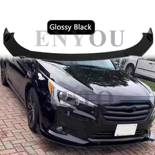 For Subaru Legacy 2009-2021 Glossy Black Front Bumper Lip Splitter Spoiler Kit