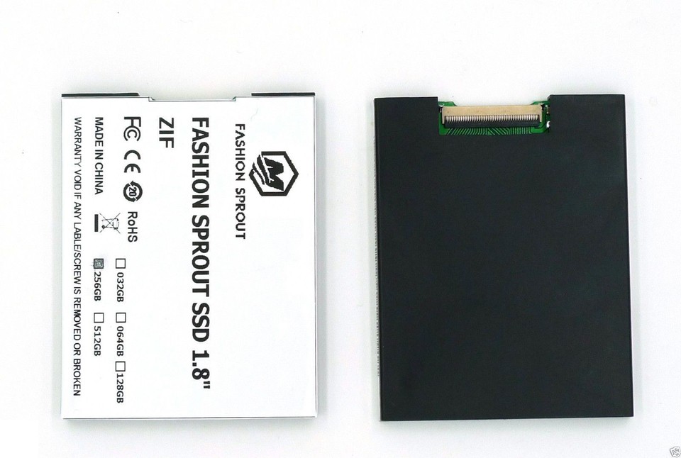 256GB ZIF SSD Upgrade MK3008GAL MK8010GAH MK1634GAL For iPod