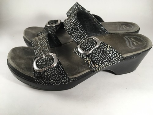 dansko sandals silver