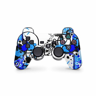Playstation 3 Controller Skin Aufkleber PS3 Gamepad Vinyl Sticker Simply blue