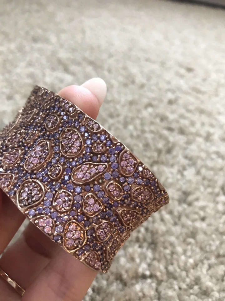 Brazalete de oro rosa multi piedra Adami y Martucci Foto 3 de 4