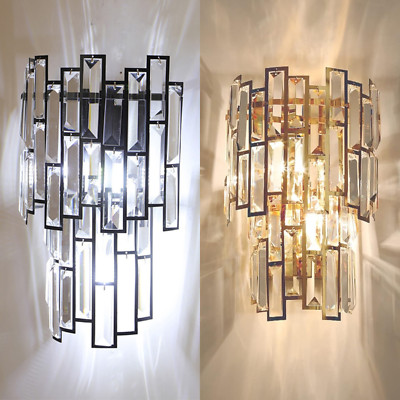 Moderne Kristall Wand Leuchten Innen E14 Lampe Vintage Wohnzimmer Schlafzimmer Deko