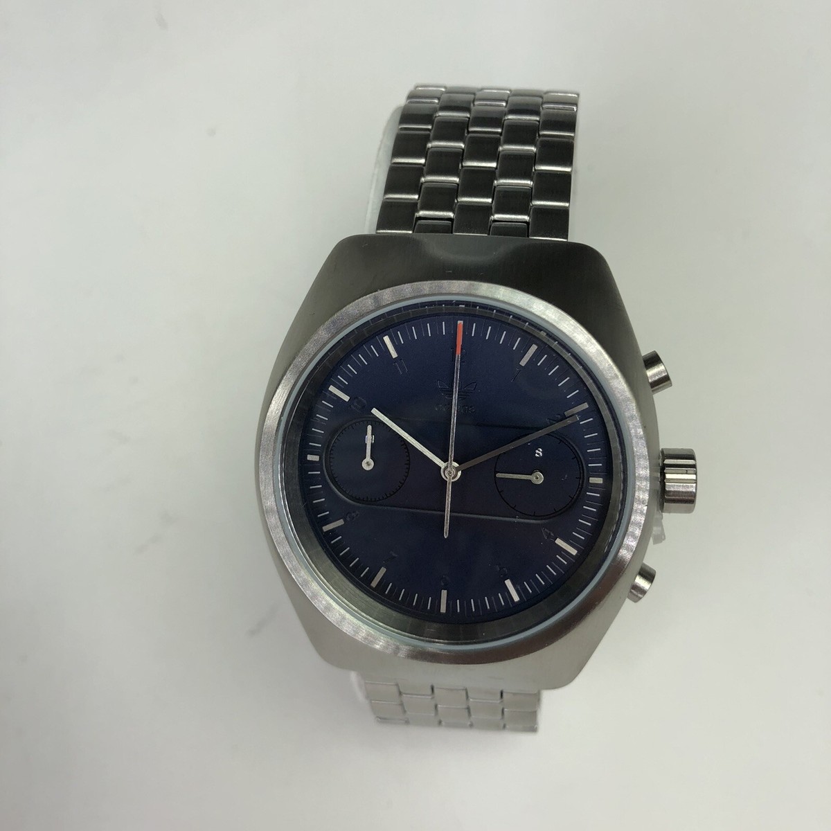 Adidas Process Chrono M3 Stainless Steel Silver Navy 50m Men's