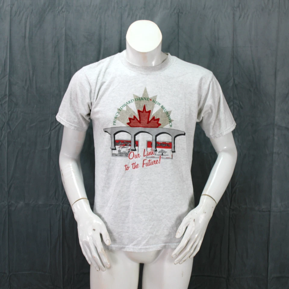 Gráfico cosido vintage - Puente de la Confederación Nuestro vínculo con el futuro - Para hombre M Foto 3 de 4