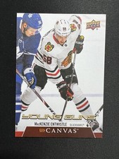 MacKenzie Entwistle Young Guns UD Canvas RC 2020-21 Upper Deck C238 Blackhawks