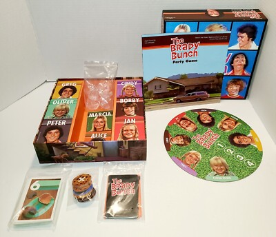 The Brady Bunch Party Game Replacement Parts (missing 3 cards and marker)