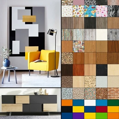 Klebefolie Möbel Tür Küche Selbstklebende Folie 10€/m² Tapete DIY Holz Optik 3D - Bild 1 von 4
