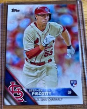 Stephen Piscotty 2016 Topps Series 1 Rookie Card #146 Saint Louis Cardinals. rookie card picture