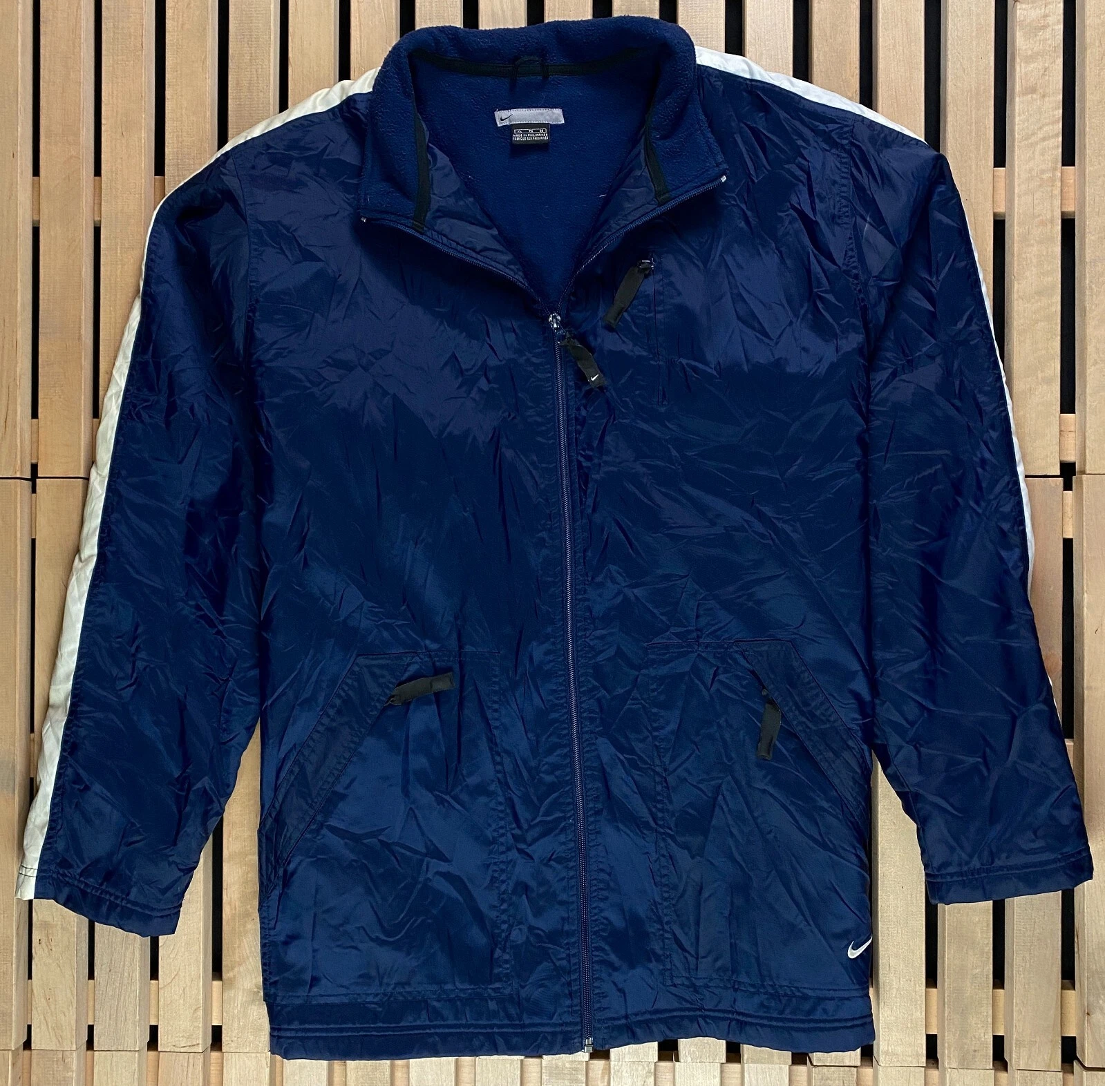 Mens Nylon Jacket Nike Swoosh Vintage Size XL