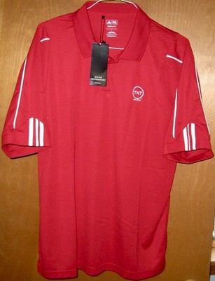 Adidas TNT Sports Golf Polo Shirt Red Size L NEW WITH TAG
