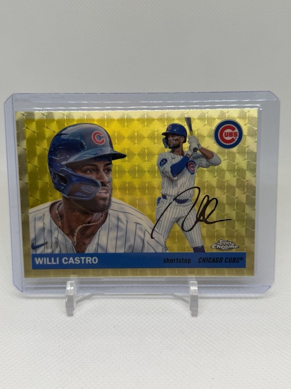 2025 Topps Chrome Platinum Anniversary Willi Castro 1/1 SUPERFRACTOR #25 Cubs