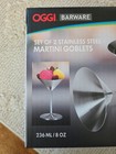 New OGGI Bakeware Set 2 Stainless Steel Martini Goblets 8oz Unbreakable Cocktail — photo 3