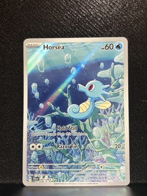 Pokemon - Horsea IR - Shrouded Fable 067/064 - Holo Illustration Rare - NM