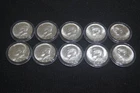 LOT OF ( 10 ) UNCIRCULATED 1965 JOHN KENNEDY 40% SILVER HALF DOLLARS FAST SHIP !