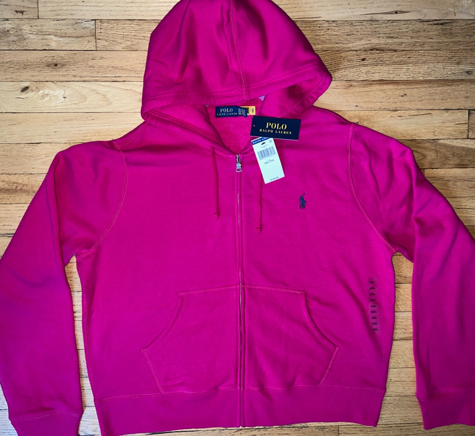 $138 NWT Polo Ralph Lauren Womens Fleece Hoodie Pink Color  Size SMALL