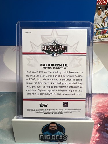 2025 Topps MLB All-Time All-Stars Ripken Jr. Gold /50 - Picture 2 of 3