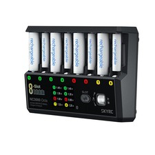 SKYRC NC3000 Octa AA/AAA NiMH NiCD 8-Slot Battery Charger & Analyzer