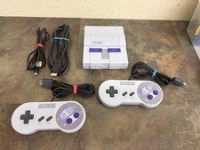 NINTENDO SNES CLASSIC EDITION MINI CONSOLE CLV-201 - TESTED (WBP018407)