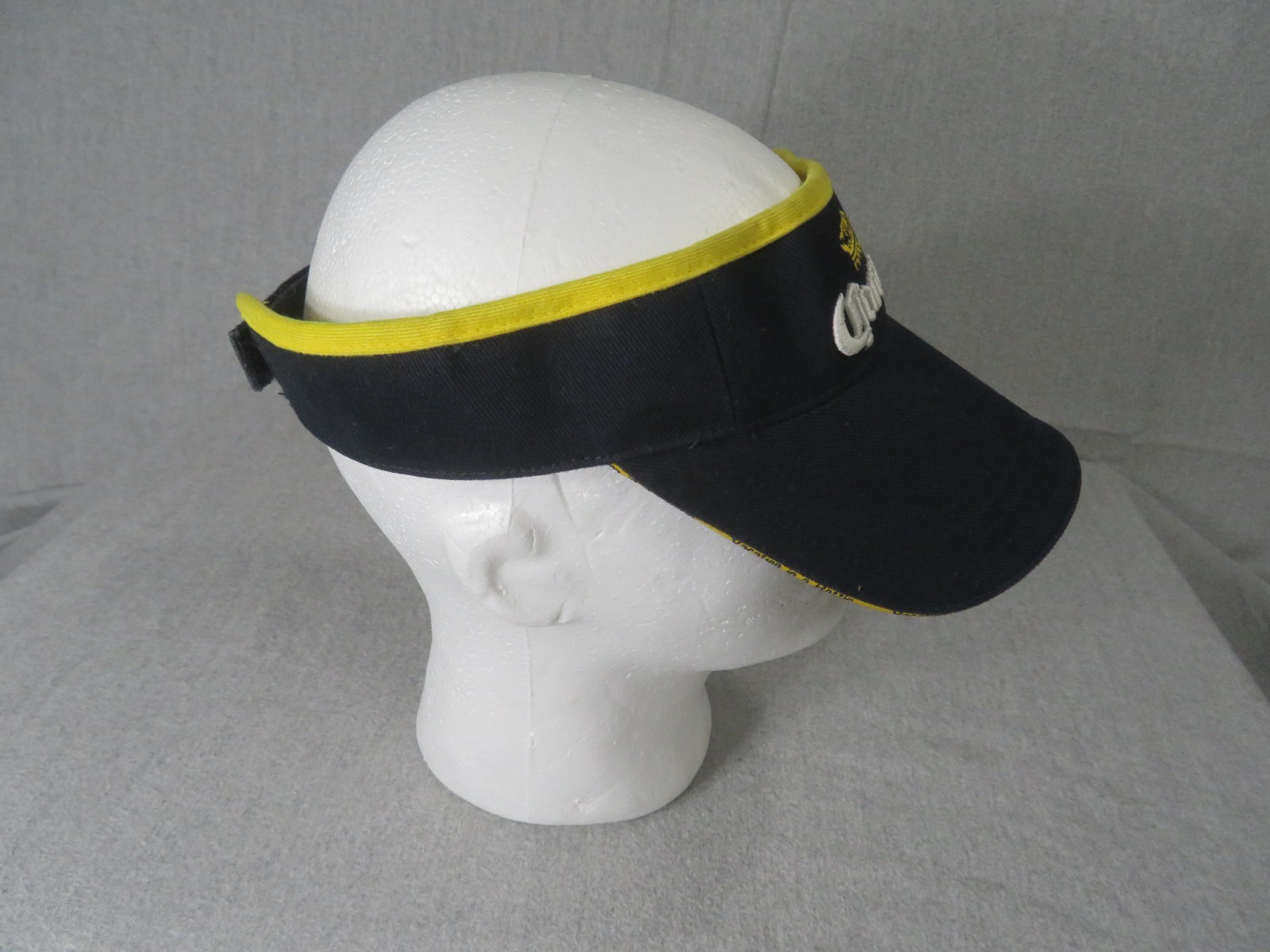 Corona Visor Cap Hook & Loop Adjustable Blue with… - image 6
