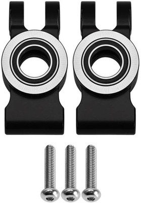 INJORA Aluminum Rear Hubs for Arrma Mojave Grom Losi Nascar Black GROM-03BK