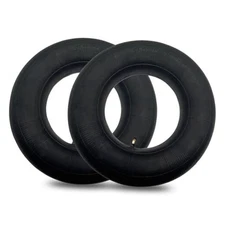 4.10/3.50-6 2/Pack tire Inner Tubes With Bent Metal Valve for Wheelbarrows 