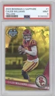 2023 Bowman University Chrome #1 Caleb Williams Yellow Refractor PSA 9 #/75