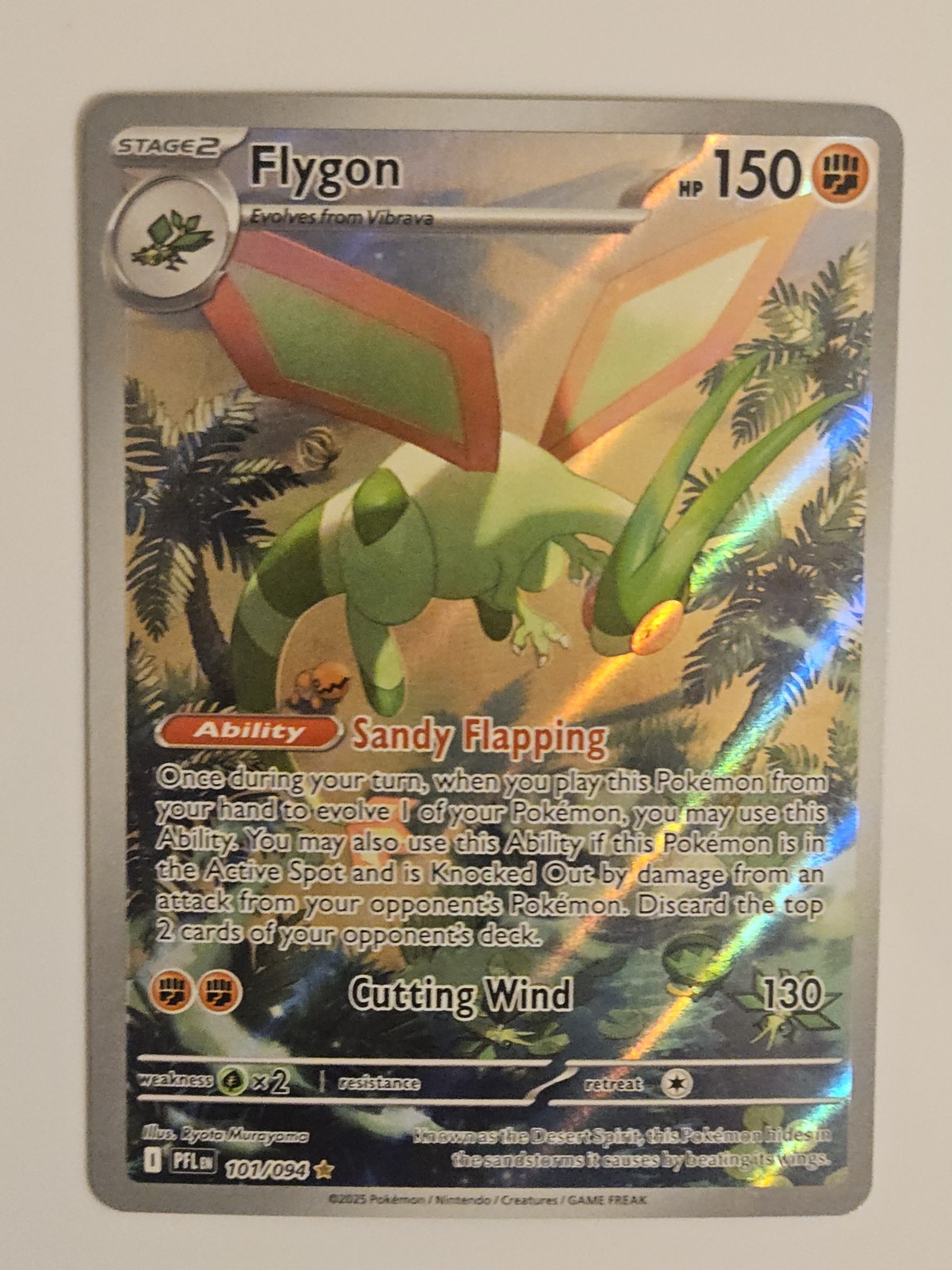 Flygon 101/94 Phantasmal Flames English Pokémon TCG Card Illustration Rare NM