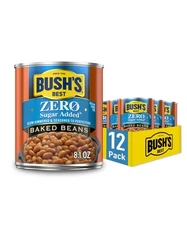 Zero Sugar Added Baked Beans 8.1 oz - Healthy, Low-Calorie, No Added Sugar