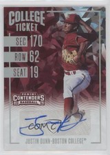2016 Panini Elite Extra Edition Cracked Ice /24 Justin Dunn #28 Auto 0o87