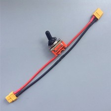 2 Gear Rocker Switch Battery Power On-off Switch with XT60 Plug for RC Boat