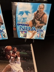2- 1999/2000 NBA 2K Sega Dreamcast Instruction Manuals W/case art.