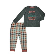 Member's Mark Girl's 2 Piece Cozy Easy Pull On Fleece Pajama Set