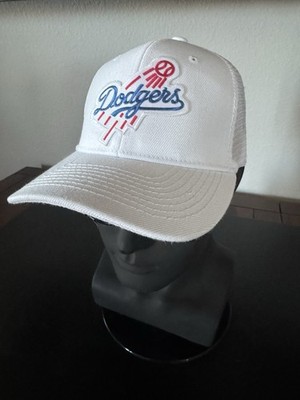 LOS ANGELES LA DODGERS DODGER JERSEY LOGO WHITE LOW PROFILE TRUCKER SNAPBACK HAT