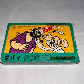 Popeye Boxed with Manual Nintendo Famicom FC In Stock 1983 jp import