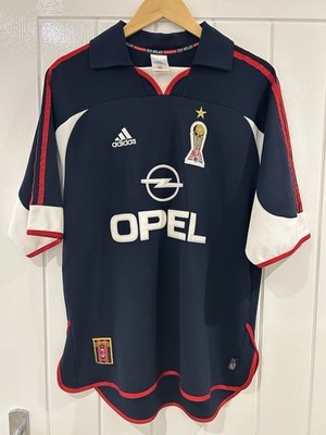 Adidas 1999-2000 AC Milan Centenary Third Trikot Größe M fällt größer aus Boban