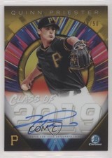 2019 Bowman Draft Chrome Class of Gold Refractor 48/50 Quinn Priester Auto s3g